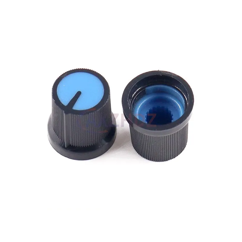 20PCS 15*17mm WH148 AG3 전위차계 노브 캡 AG3 플라스틱 노브 직경 6mm 플럼 핸들 노란색 주황색 파란색 흰색 빨간색