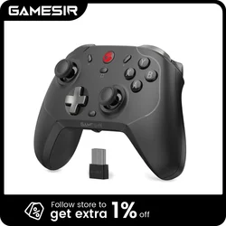 GameSir T4 Cyclone Pro Wireless Switch Controller Bluetooth Gamepad with Hall Effect for Nintendo Switch iPhone Android Phone