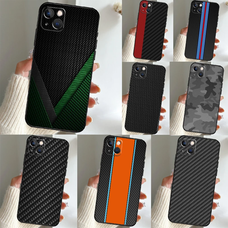 Carbon Fiber Pattern Case For Samsung Galaxy A53 A13 A16 A26 A36 A56 A12 A22 A32 A52 A06 A54 A34 A14 A15 A35 A55