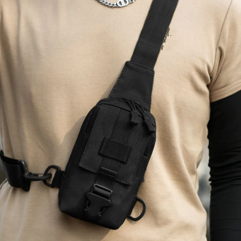 Tactical Chest Bag Trekking Pack Mobile Phone Pouch EDC Sports Bag Men Crossbody Sling Shoulder Bag Assault Camping Fanny Pack