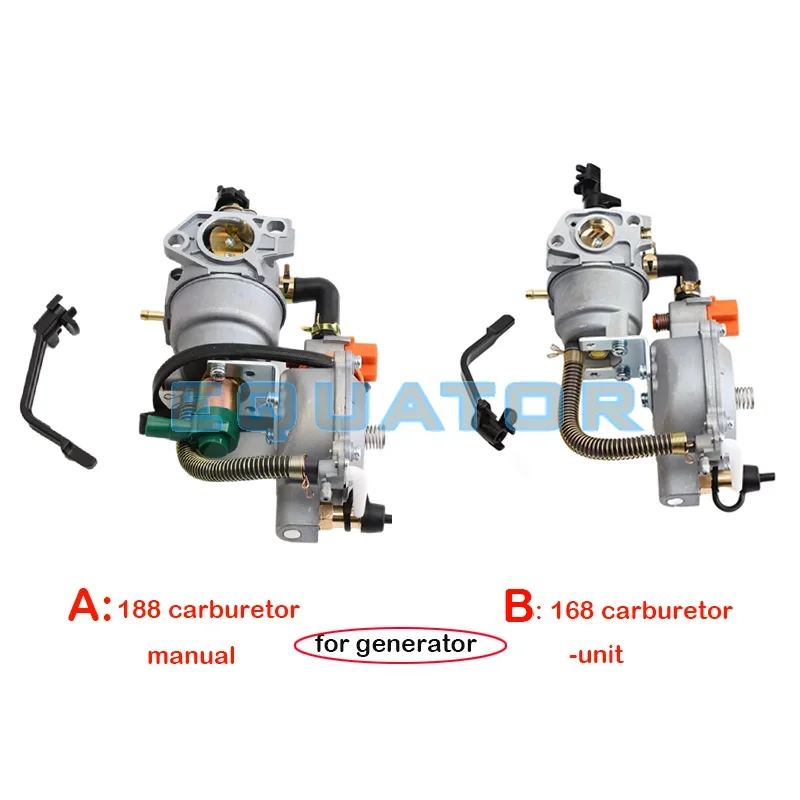 168F/188F karbüratör çift yakıt LPG NG dönüşüm kiti için 2KW 3KW 5KW 6.5KW 168F 188F 190F 13P sıvılaştırılmış gaz ünitesi LPG-168F/188F