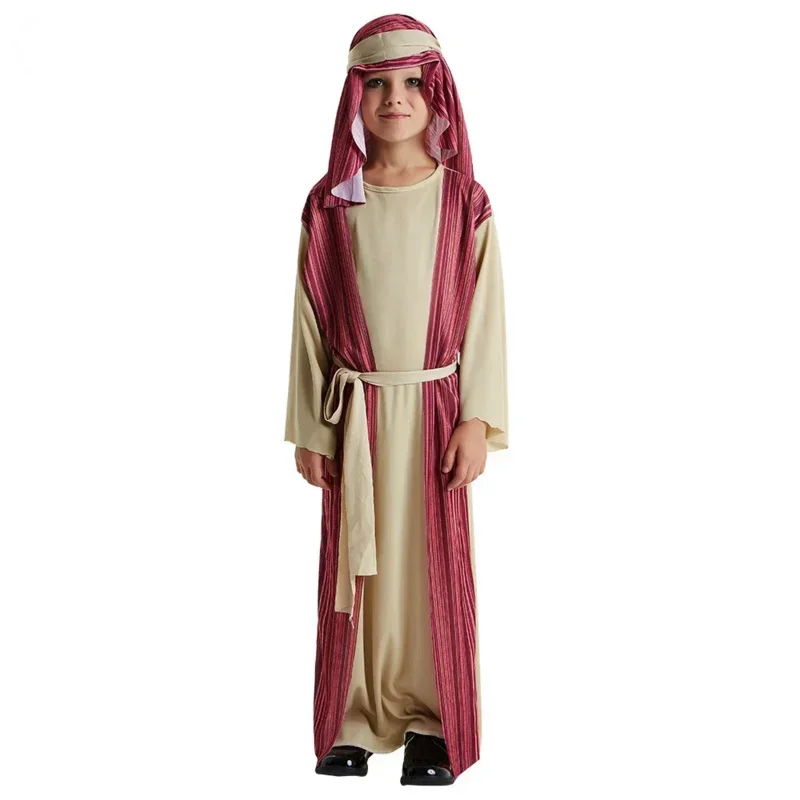 The Middle East Shepherd Kids Cosplay Costume Arabian Clothing Stage Costume Halloween Christmas Carnival Party Dress Up