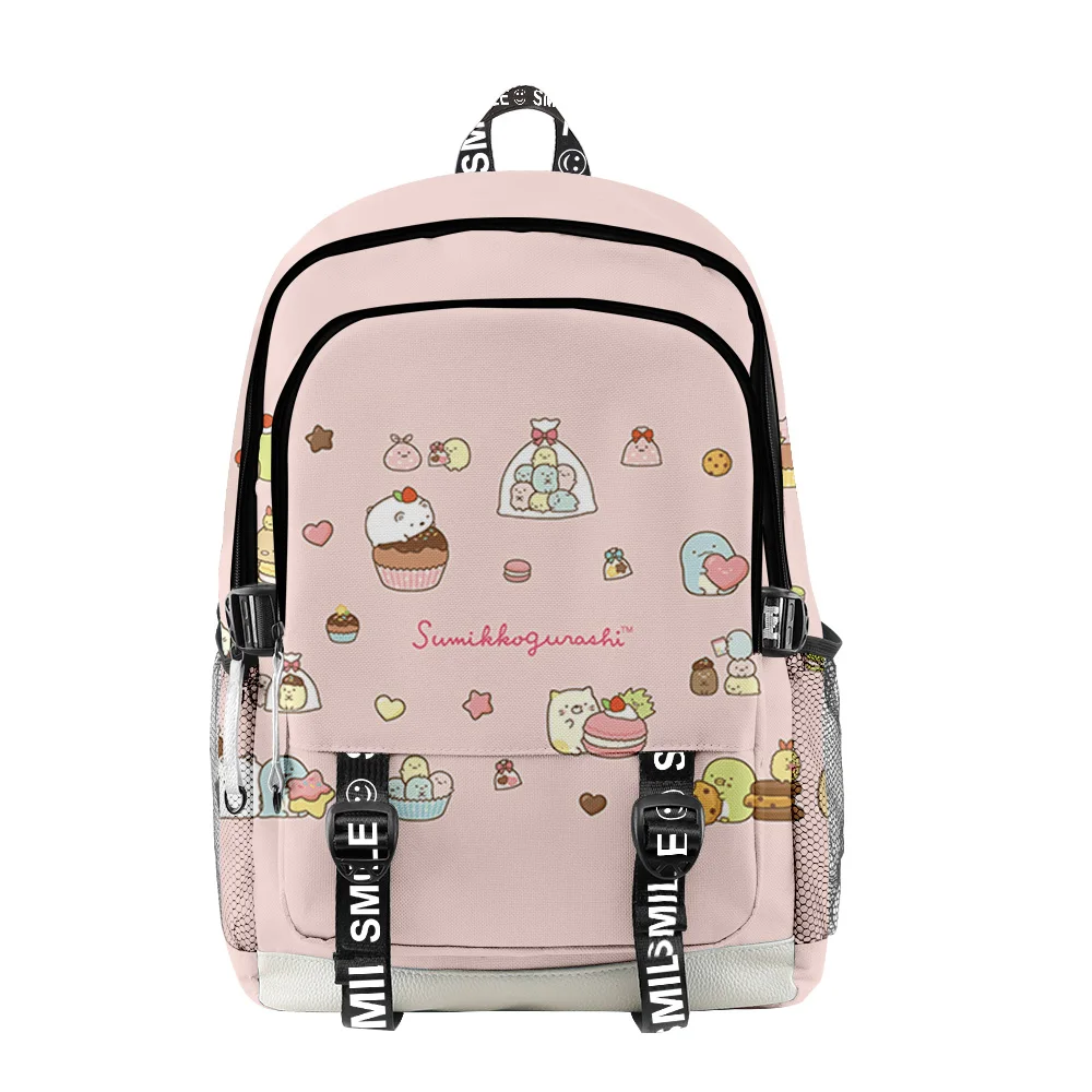 Hip Hop Popular Sumikkogurashi Student School Bags Unisex 3D Print Oxford Waterproof Notebook multifunction Travel Backpacks