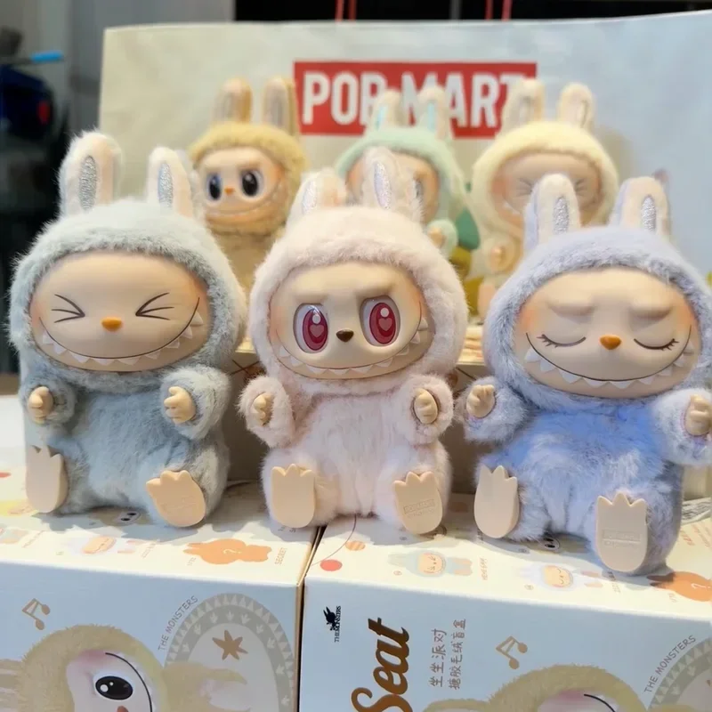 Replica 1:1 Labubu Have A Seat Series Vinyl Pendant Doll Model Toy In Stock Cute Monster Keychain Made In China High Quality