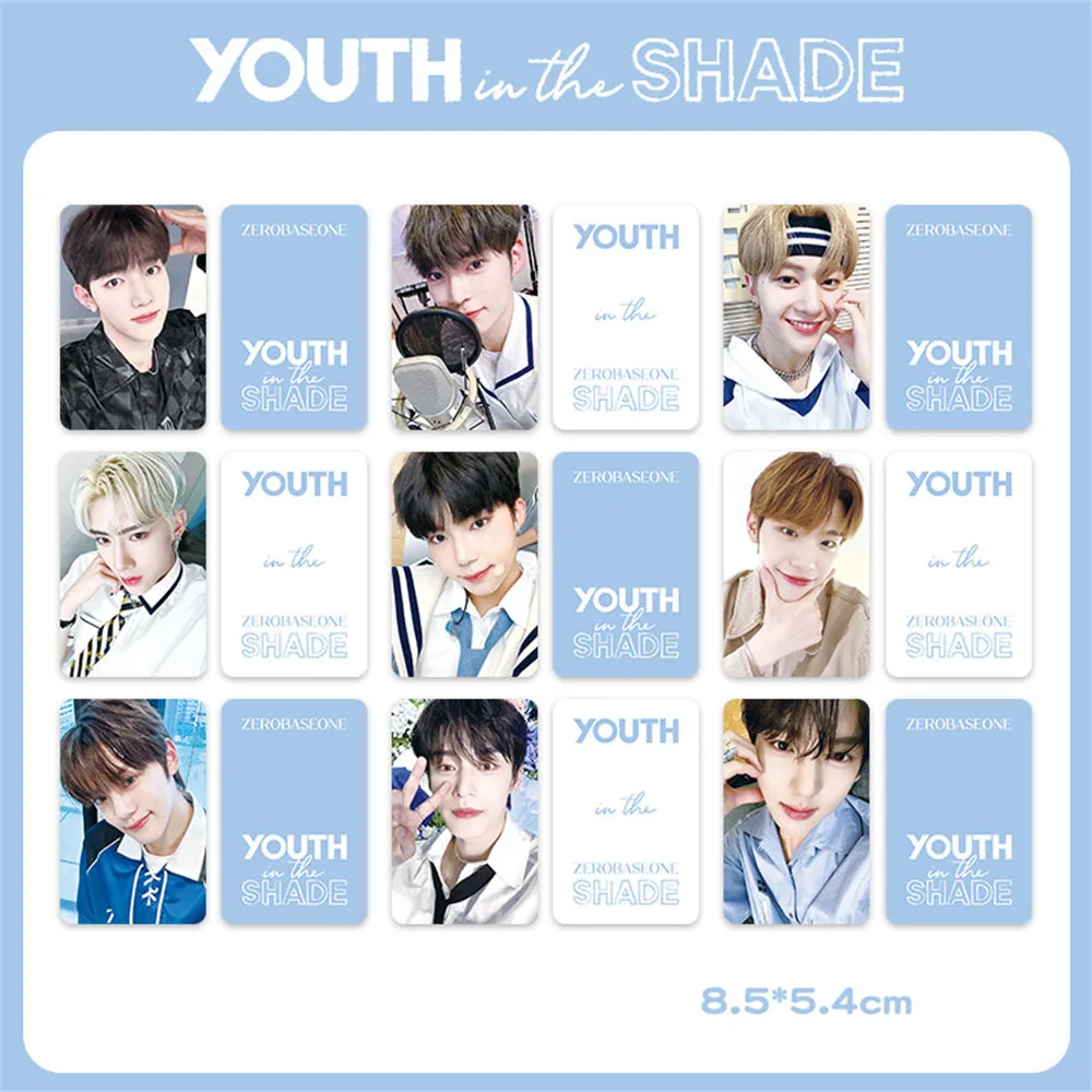 27Pcs/Set KPOP ZB1 In Bloom Set ZEROBASEONE YOUTH IN THE SHADE Photocard LOMO Cards ZhangHao Hanbin Ricky Poster Fans Collection