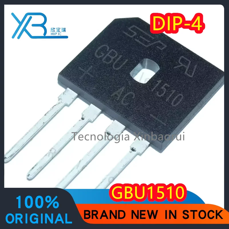 

(5/20pieces) GBU1510 ZIP-4 rectifier bridge flat bridge bridge stack 15A 1000V 100% new original electronics