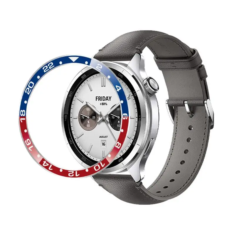 2025 لساعة Xiaomi S3/S4 مقياس الحافة المعدنية المستديرة الحافة دقيقة تناسب آمنة المتانة مقاومة للخدش الحافة المستديرة