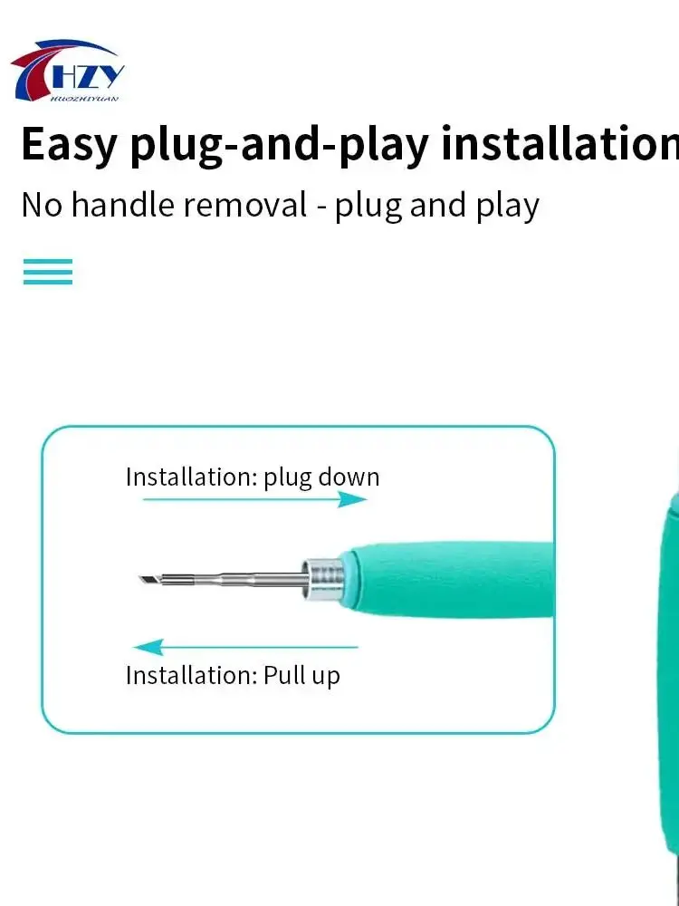 HZY C210 Lötkolbenspitzen Schweißwerkzeuge K/SK/I/IS Universal 210-Griff Elektrischer Lötkolben für T210 Lötstation Kit