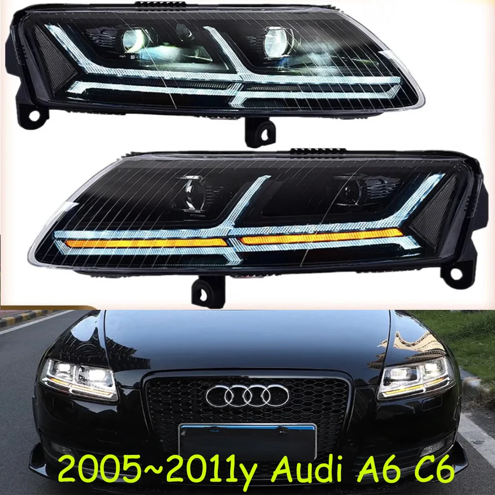 

car bumper A6L headlamp for Audi A6 headlight C6 LED 2005~2008/2009~2011y car accessories for Audi A6 C6 fog light