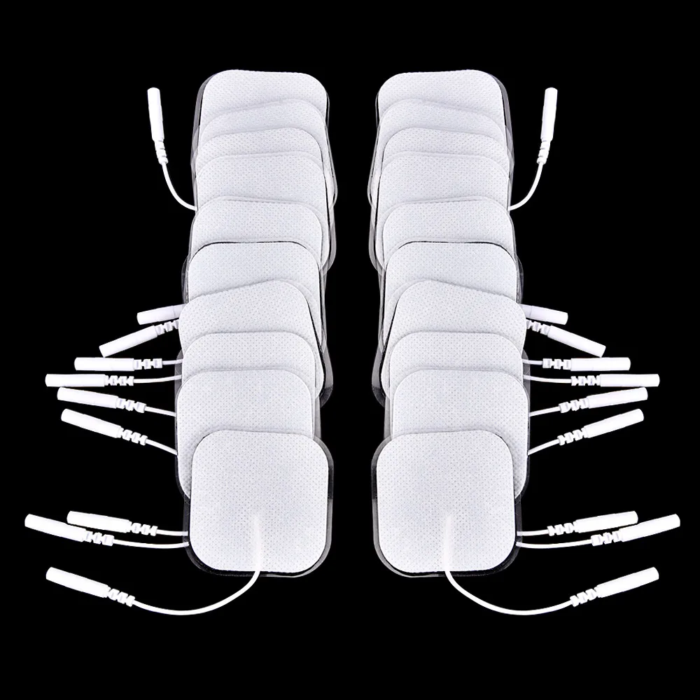 

5x5cm Reusable Tens Acupuncture Self Adhesive Gel Electrode Pads 2.0mm Electrodes for Tens Digital Therapy Massager