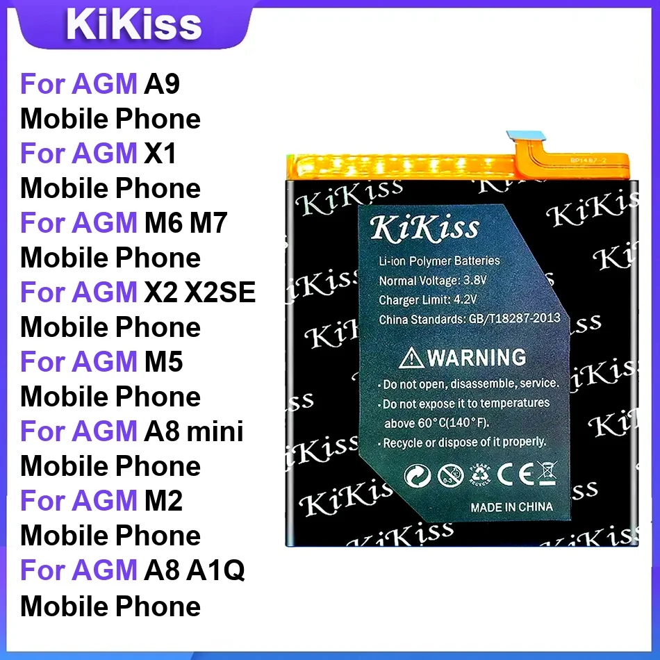 Аккумулятор для мобильных телефонов AGM A9 X1 M6 M7 X2 X2SE M5 A8 mini M2 A8 A1Q H1 X5 Glory Pro X3 A10