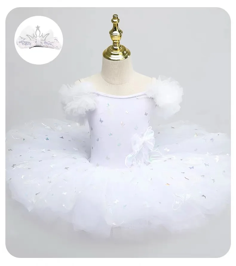 PD05007  New Style Little Swan Ballet Dance Dress Multiple Colors Cute Sweet Tutu Skirt Ballet Stage Performance Costume