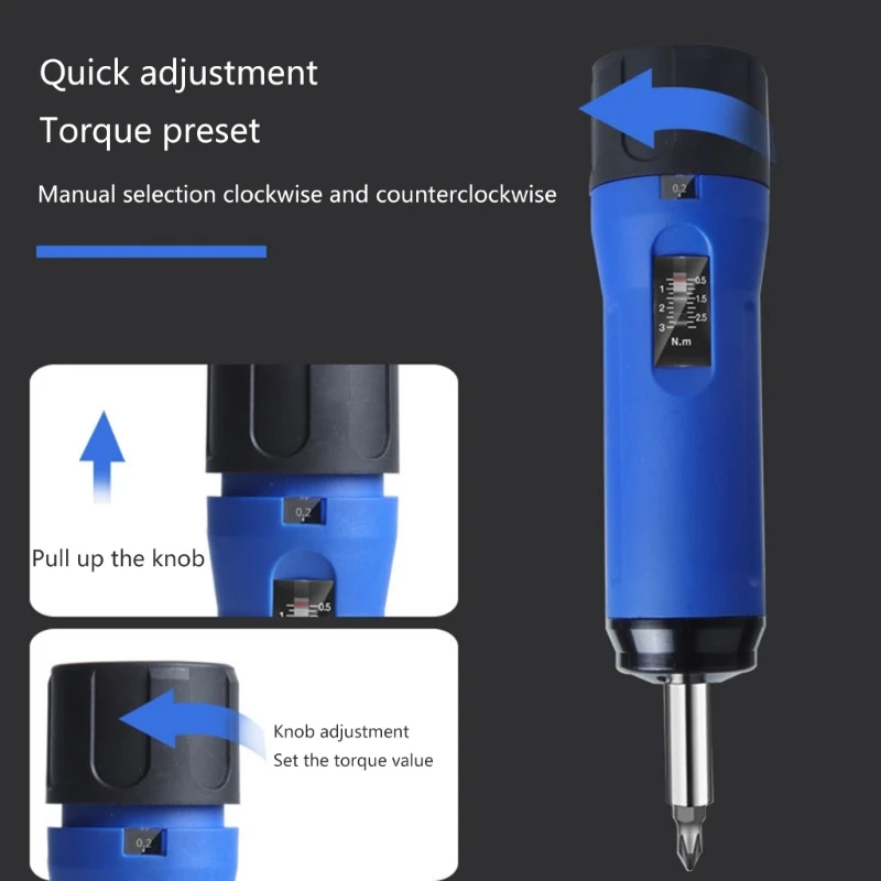 

Torque Screwdriver 0.1-0.6NM 0.2-1.2NM 0.5-3.0NM 1.0-6.0NM Torque Wrench for Accurate Tightening for Mechanical Repairs KXRE