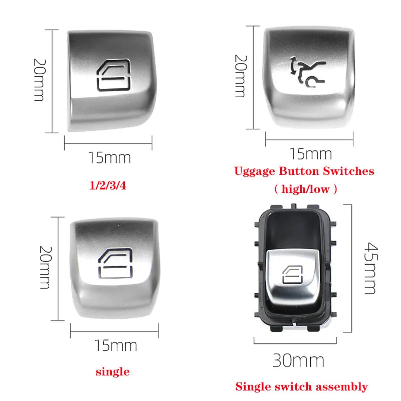 سيارة ماستر نافذة التبديل إصلاح زر قبعات السيارات باب النوافذ الزجاج رفع التحكم التبديل لمرسيدس بنز C الفئة W205