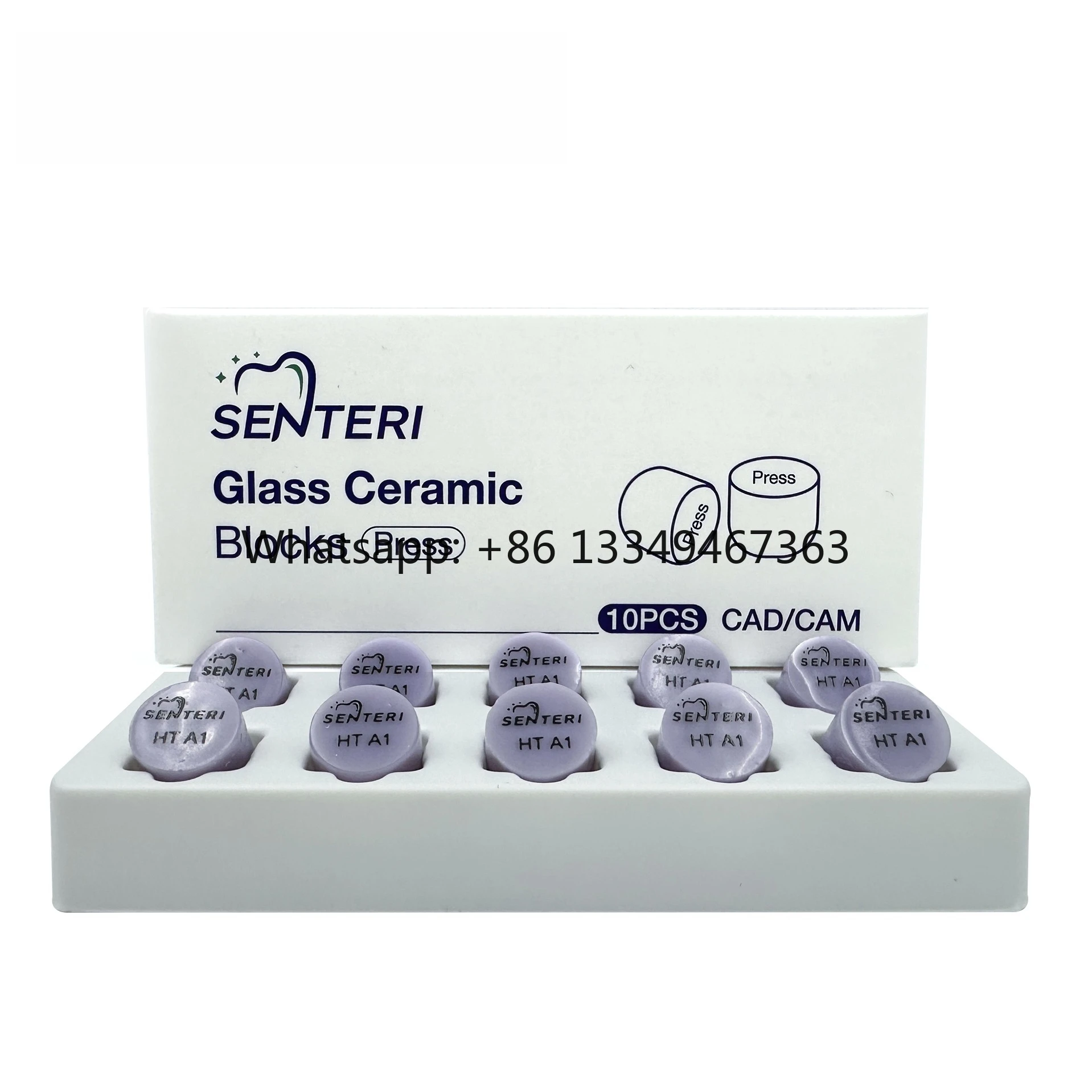 Dental Laboratory 5 Pieces/box Die-cast Ingots Dental Restorative Materials Glass Ceramics