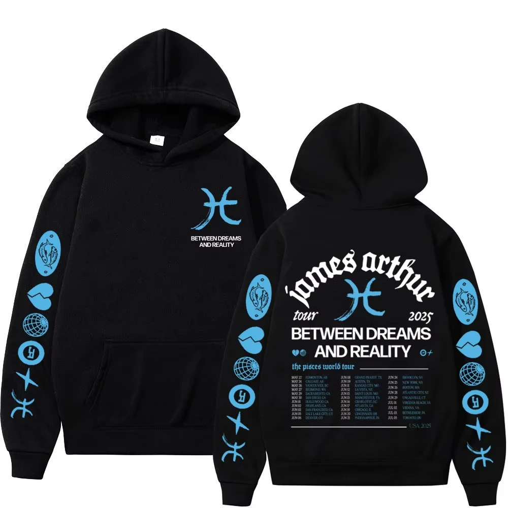 James Arthur The Pisces World Tour 2026 Hoodie Men Women Fashion Sweatshirt Long-sleeved Aesthetic Trendy Casual Sportswear Tops