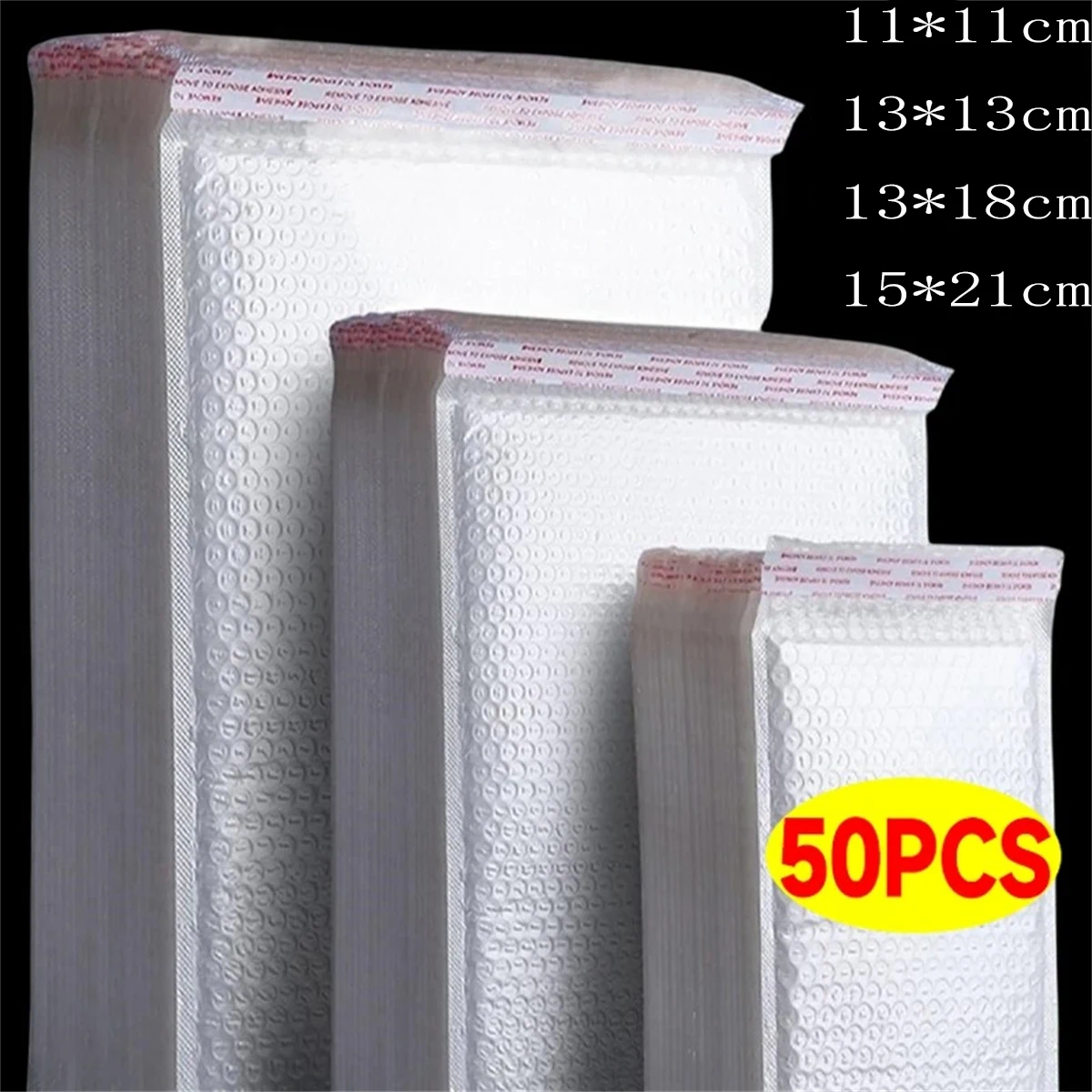 11/15/23cm White Bubble Envelopes Bag Waterproof Foam Bubble Mailers Shipping Envelope Bags Plastic Self Sealed Packing Pouches