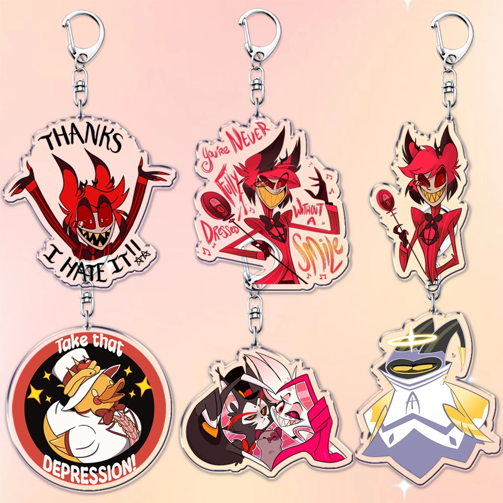 Heiß begehrter Anime-Cartoon-Dämonenfigur-Schlüsselanhänger für Taschenaccessoires, Engelstaub-Schlüsselanhänger, Schmuck, Geschenke für Fans und Freunde