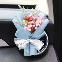 Car Air Outlet Dried Flowers Bouquet Aromatherapy Perfume Dispenser Lasting Fresh Creative Mini Car Interior Accessories