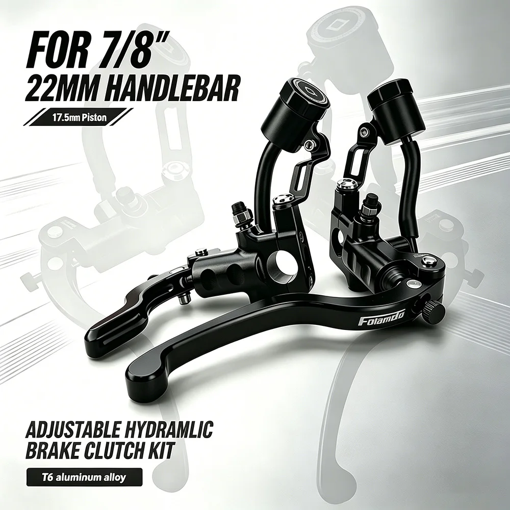 17.5 RCS Universal Motorcycle Radial Brake Master Cylinder Pump Hydraulic Clutch Lever 7/8" 22mm Handlebar Racing Brake Lever - view 2