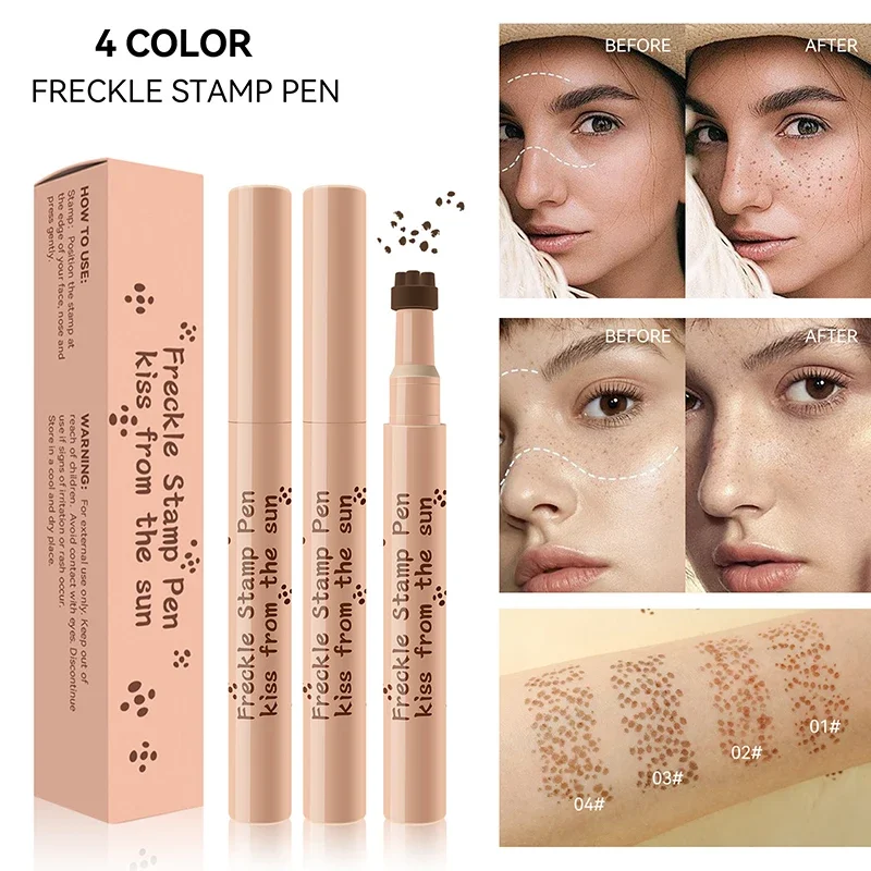 1PC Face Fake Freckles Pen Natural Waterproof Lifelike Fake Freckles Pen for Long Lasting Look Dot Spot Pen Makeup Tool Cosmetic