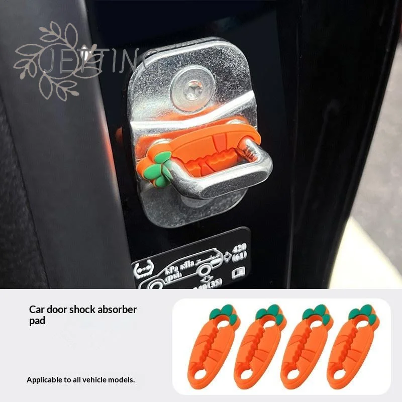 

(SMTGDP11)Silicone Car Door Lock Buckle Protection Cover Elastic Anti-Collision Car Shock Absorbing Pad Mute Buffering Cushion