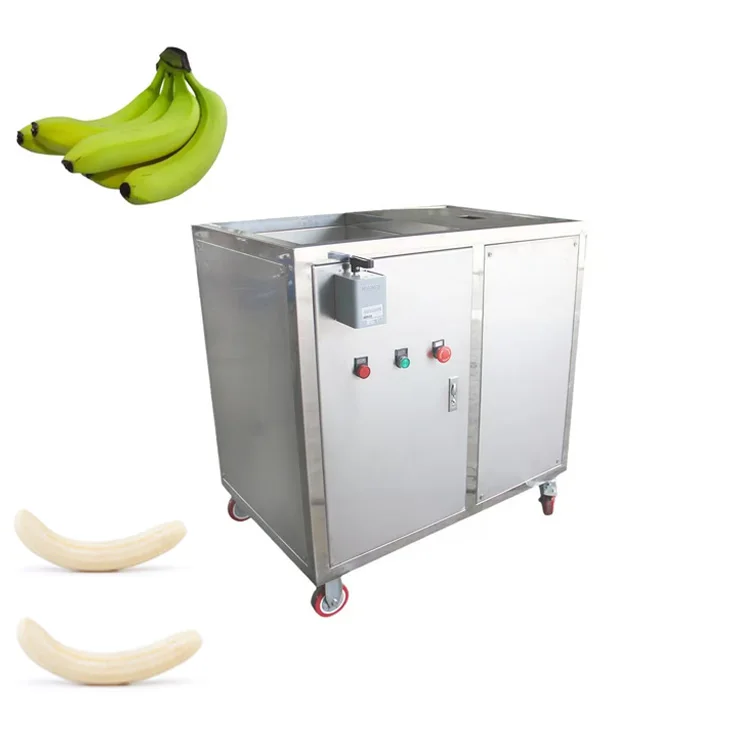 Bakery Use Stainless Steel Banana Peeling Machine, Custom Full Automatic Commercial Banana Raw Skin Remover Machinery