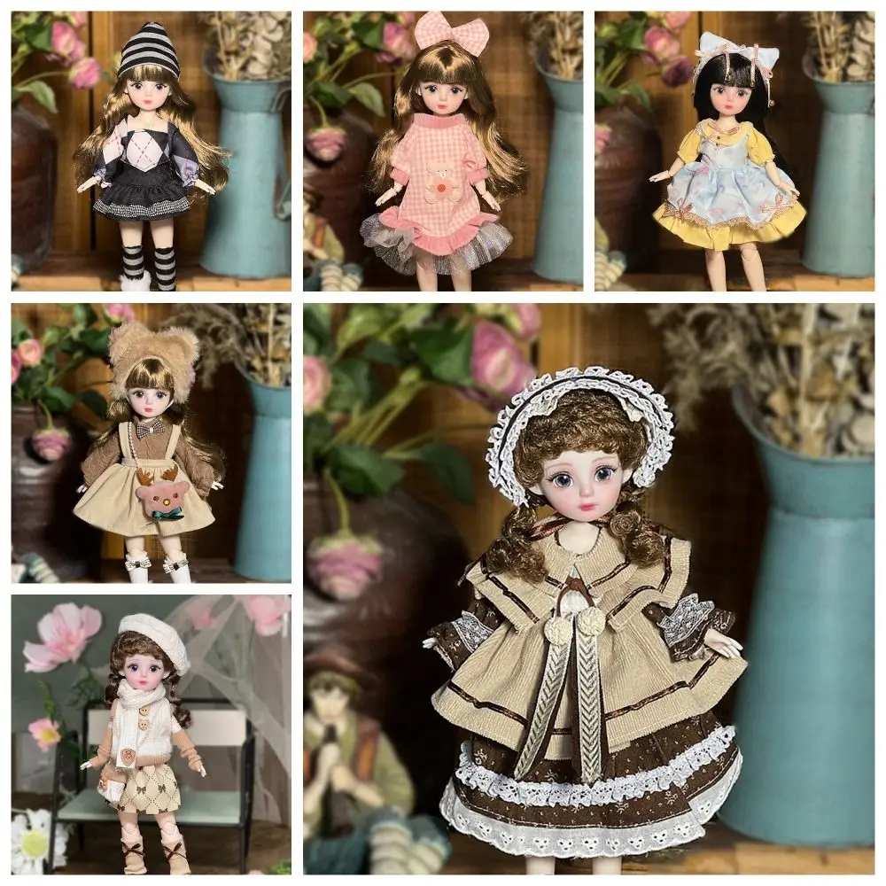 

1 Set 1/6 SD 30cm Bjd Doll with Clothes Attractive Eyes with Wig Make Up Princess Dress Up BJD Dolls Elegant Ball Jointed