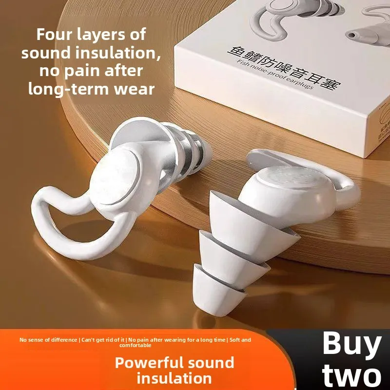 

Silicone Noise-Cancelling Earplugs for Sleeping Swimming Studying Quietness Essential Tool Waterproof Earbuds Blue Valley Brand