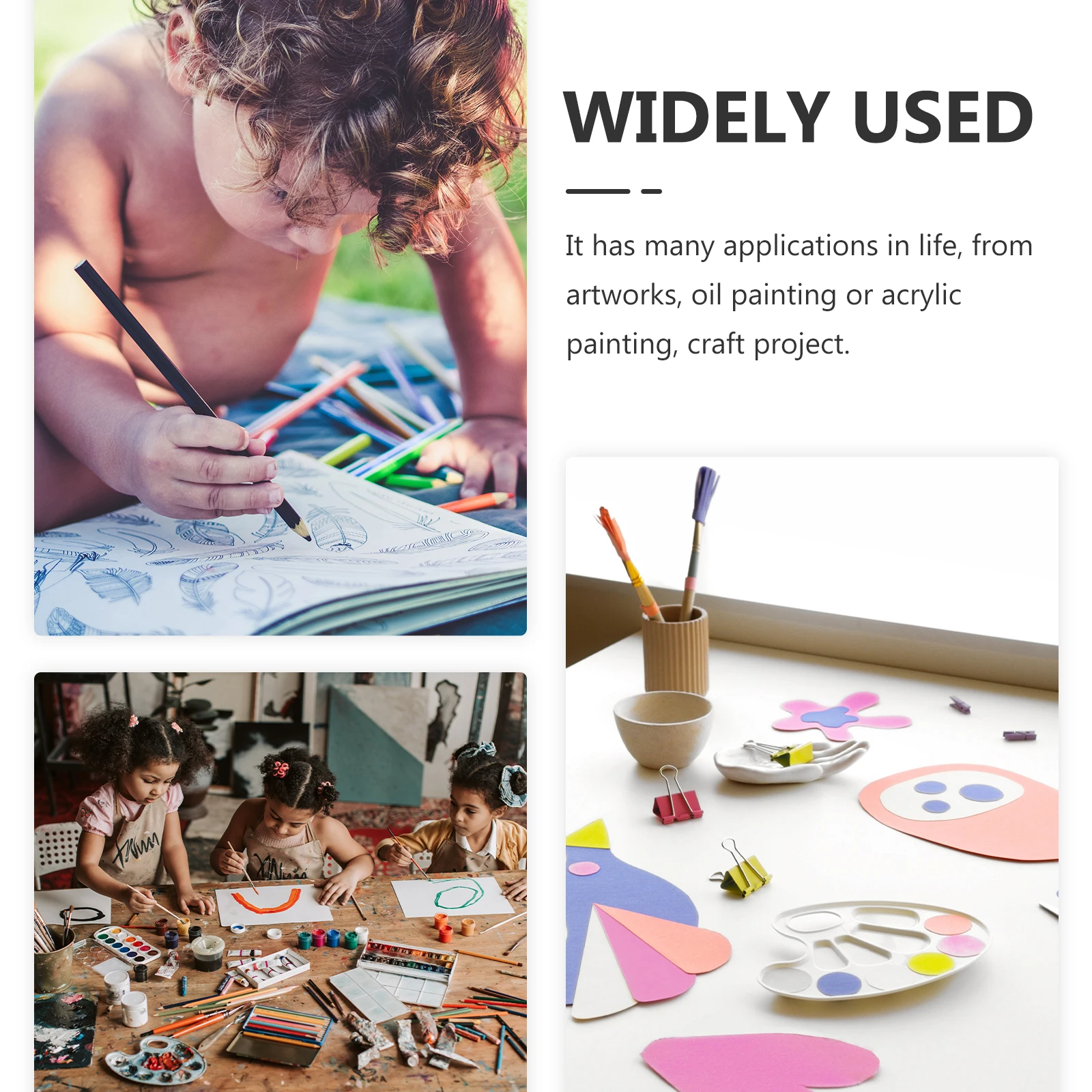 

12pcs Oil Painting Frames Canvas Boards Creative Painting Panels Cotton Drawing Boards For Art Crafts Household Artists