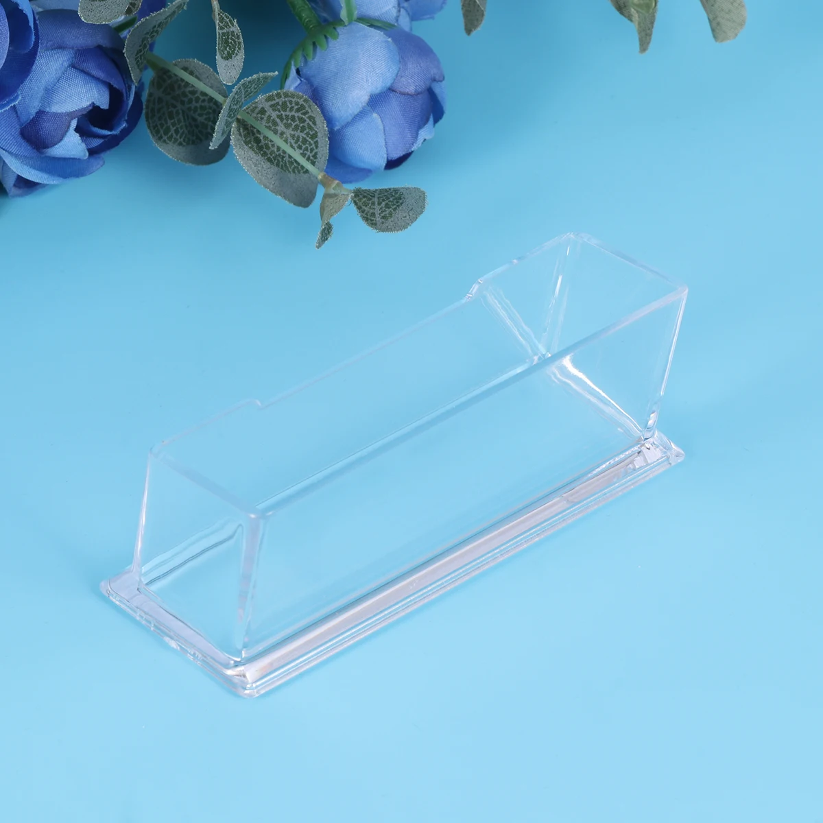 

6Pcs Desktop Business Case Acrylic Transparent Name Holder Organizer Stand for Office Meeting Event Business Case