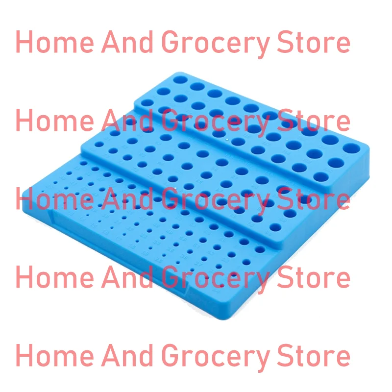 

121 Holes Milling Cutter Storage Box Bearing Drill Bit Dispenser Organizer Case Drill Bit Dispenser Splicing Organizer