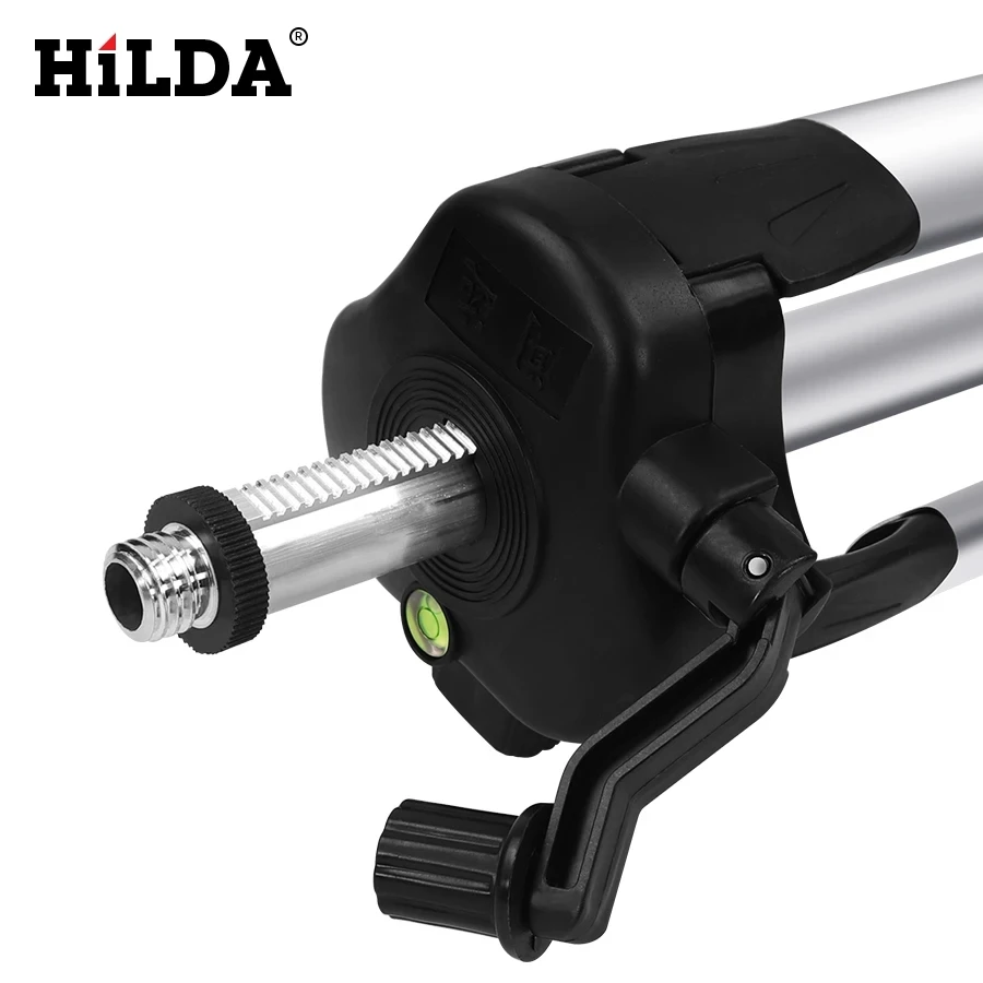 HILDA 1.2M Laser Level Tripod Adjustable Height Thicken Aluminum Tripod Stand Tripod Bracket Base For Self Leveling 5/8\'\'