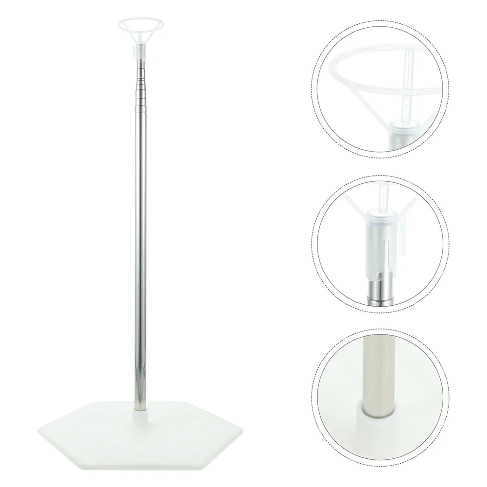 2 Sets Telescopic Rod Stand Balloon Column Kit Support Stands for Floor Metal Party Base Parties