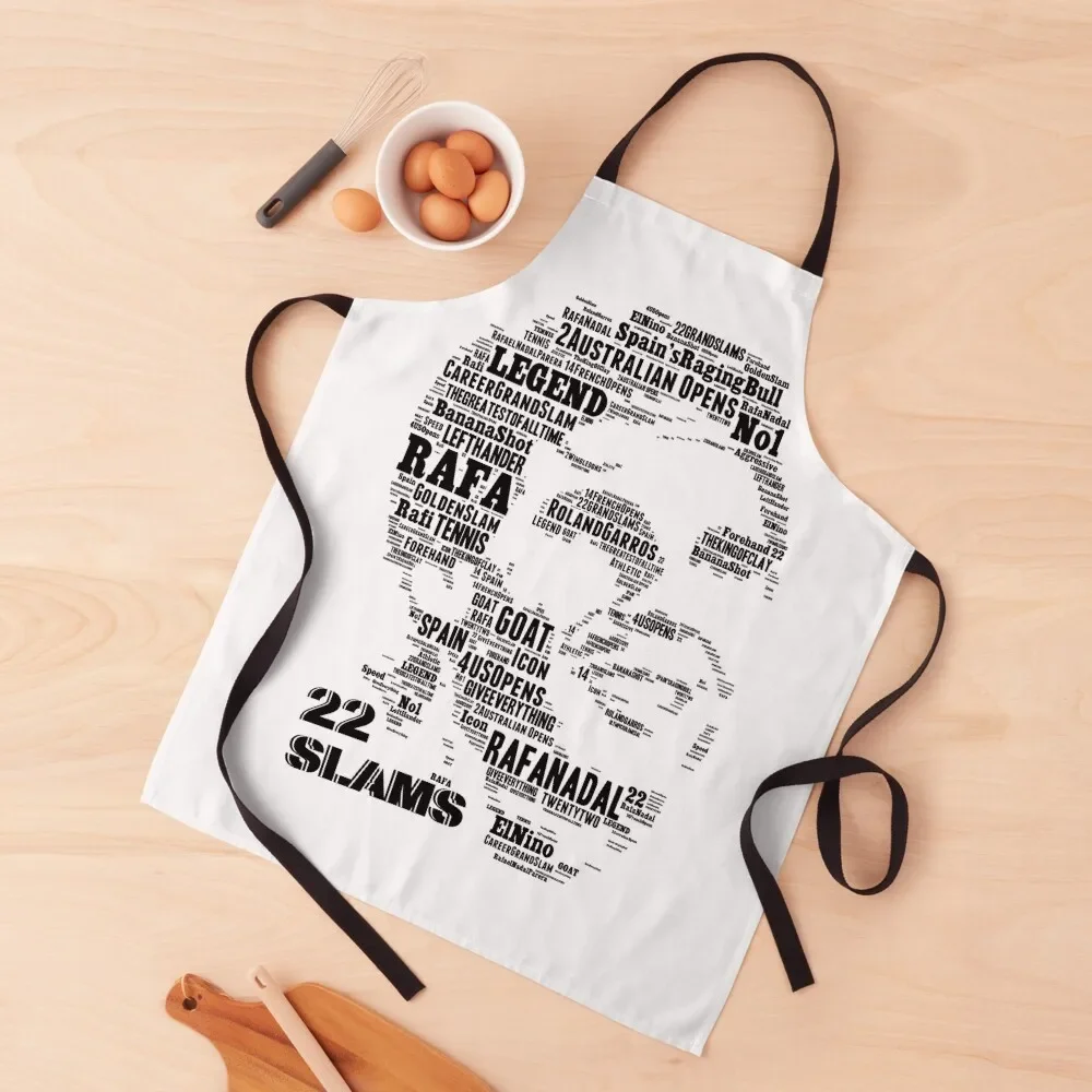 

Rafael 'RAFA' Nadal 22 Grand Slams Apron restaurant accessories Men's Kitchen Things For Home And Kitchen Barber Apron