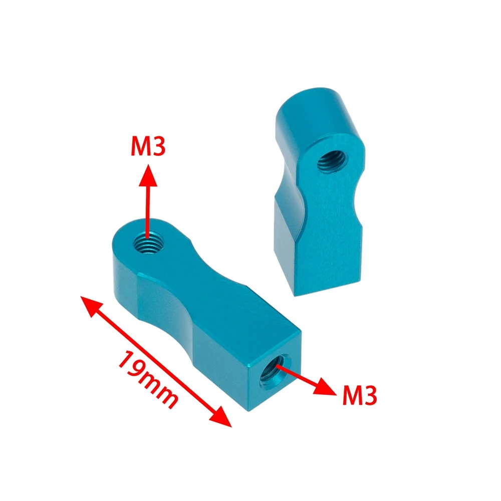 Staffa di fissaggio per montaggio Servo in metallo da 2 pezzi per parti di aggiornamento per auto TT01 TT-01 1/10 RC