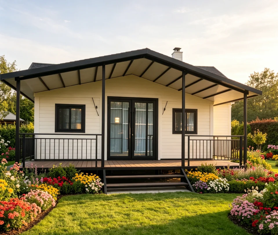 40ft 20ftFolding Mobile Homes Tiny Home Houses Ready Container Prefabricated House Two Bedroom Prefab Expandable Container House
