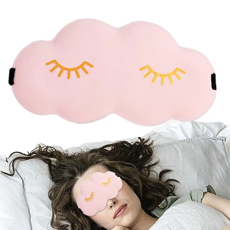 Blindfold For Sleeping 3D Cloud Shape Foam Blind Folds Multifunctional Ergonomic Sleep Cover With Adjustable Button For Bed