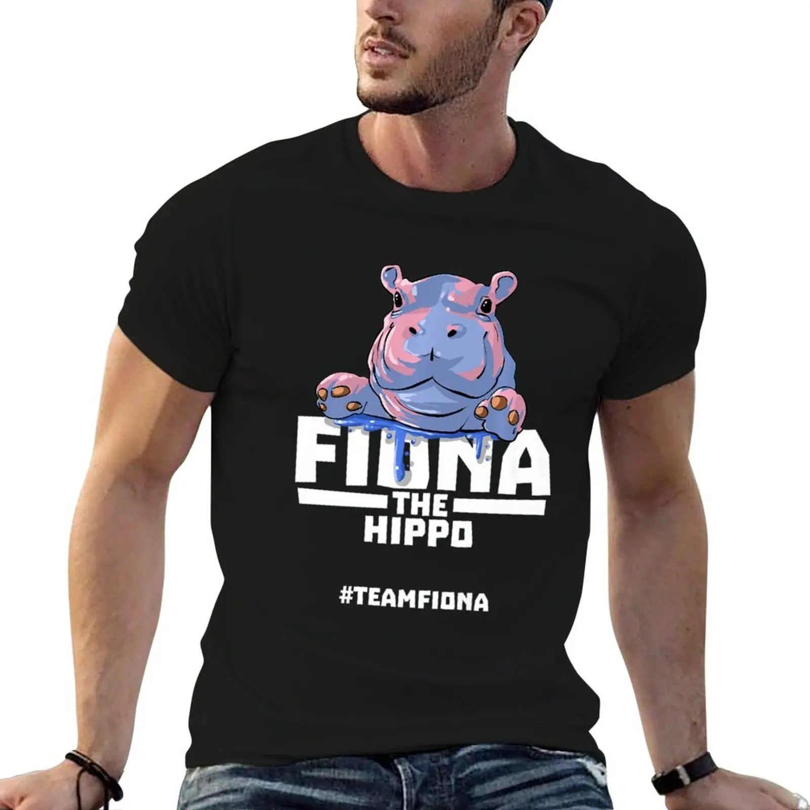 Фиона-бегемот # Футболка Teamfiona Cute Preemie с принтом в стиле уличного искусства