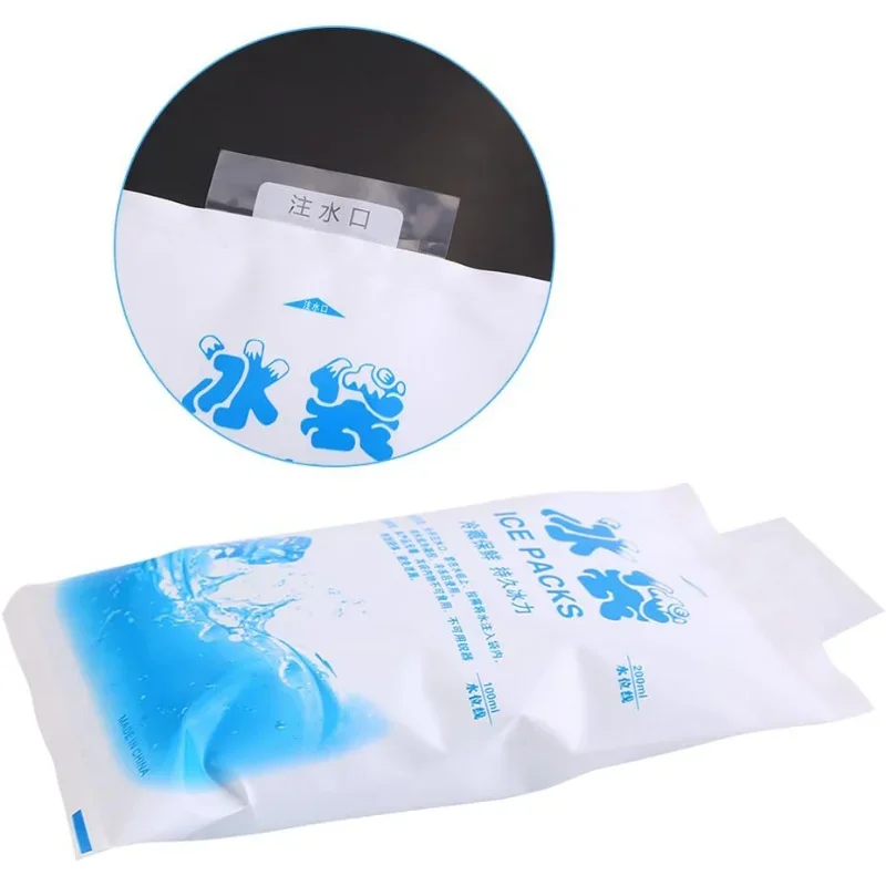 100ml/400ml Reusable Cold Compress Gel Ice Packs  Packs For Injuries,Pain Relief,Safe Eco-Friendly Hot And Cold Gel Iceing Bag