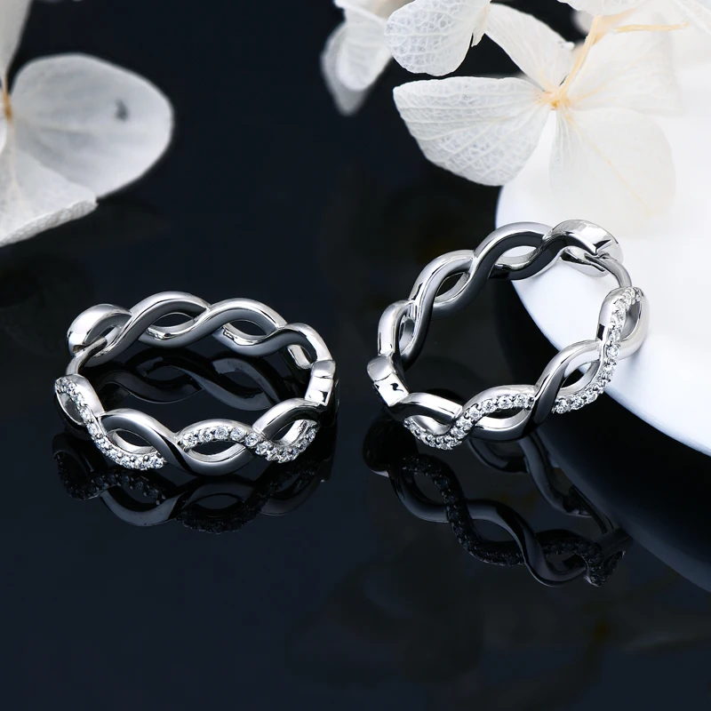 IOGOU Vintage Twisted Hoop Earrings Moissanite D-E 925 Silver 18K Gold Plated Wedding Jewelry for Women Gift Birthday Daily Wear