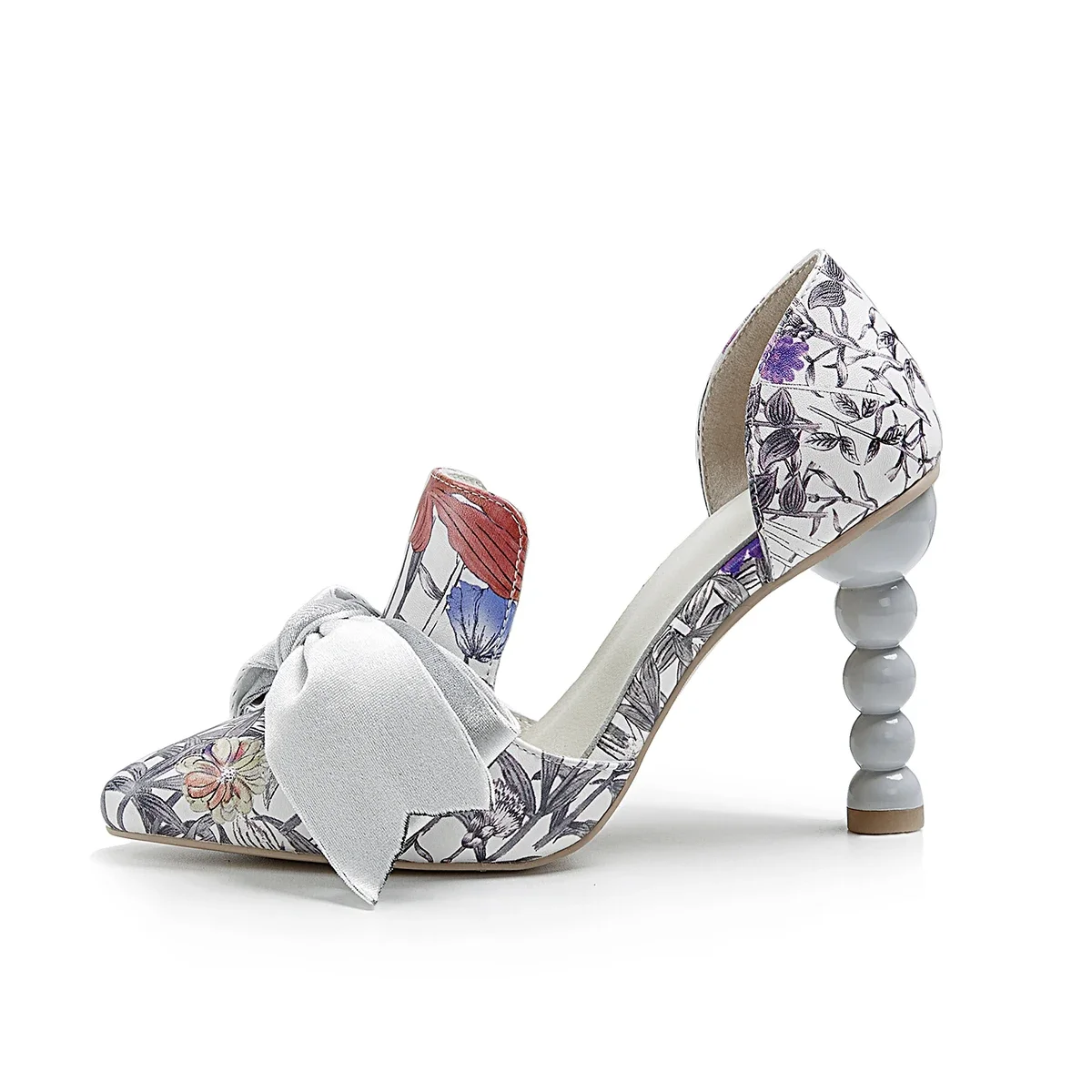 

2025 French Style Vintage Pumps Ladies Velevet Pumps With BowtieSpring High Heel Shoes Woman Autumn Elegant Wedding Party Pumps