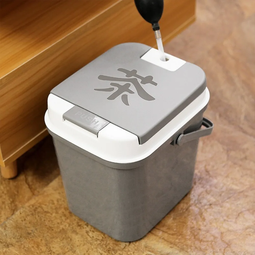 

Leak-Proof Tea Residue Bucket Separable Plastic Household Tea Bucket Big Capacity Easy To Clean Tea Table Waste Water Bucket