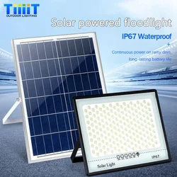 Reflectores LED solares para exteriores, luces solares impermeables IP67 para porche y jardín, iluminación de emergencia para interiores y exteriores, luces de pared