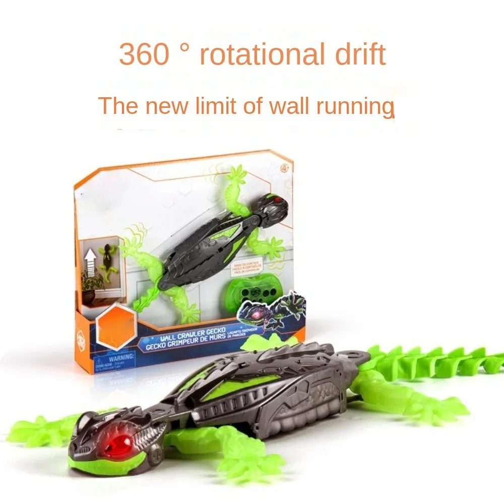 Hot Rechargeable Remote Control Gecko Toys Electric Bionic Climbs Up Walls Toys Mechanical Robot Intelligent Gecko Crawler Gift