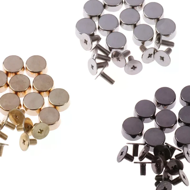 10Pcs Sewing Accessories Tool Handbag Shoulder Bags Bottom Studs Rivets Screw