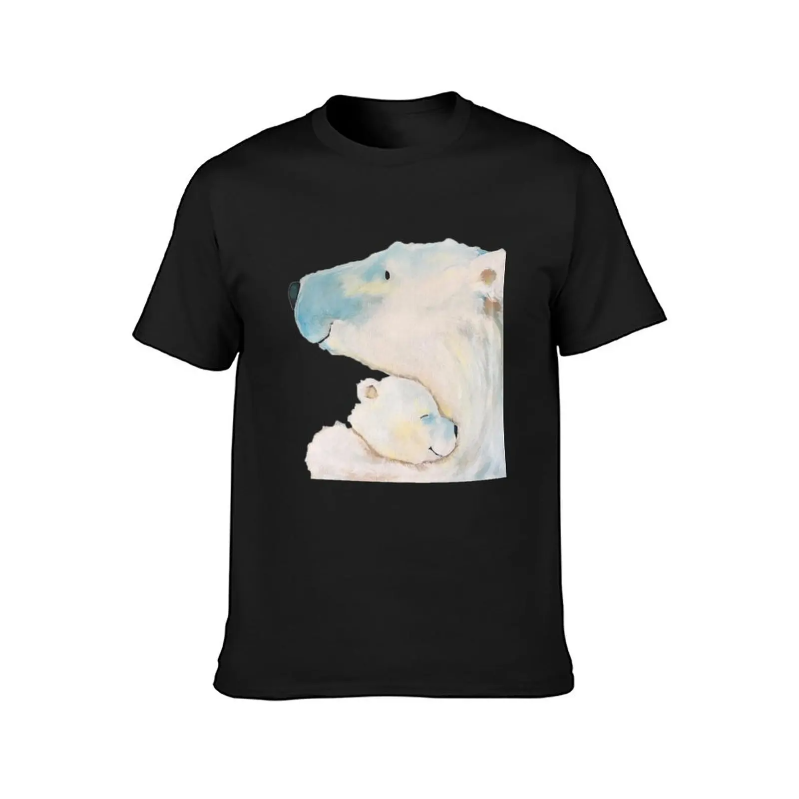 Polar bear T-Shirt cute clothes plain boys whites aesthetic clothes mens graphic t-shirts anime