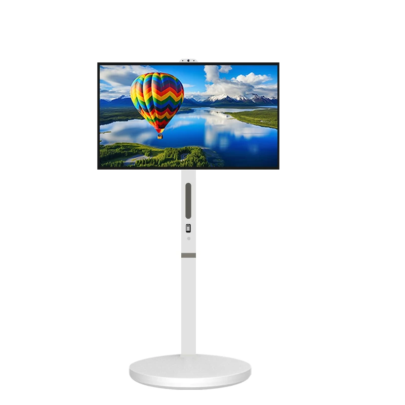 Free Shipping 32 Inch Smart Portable TV 4K Android Indoor Wireless Mobile TV With Build in 1300W Camera