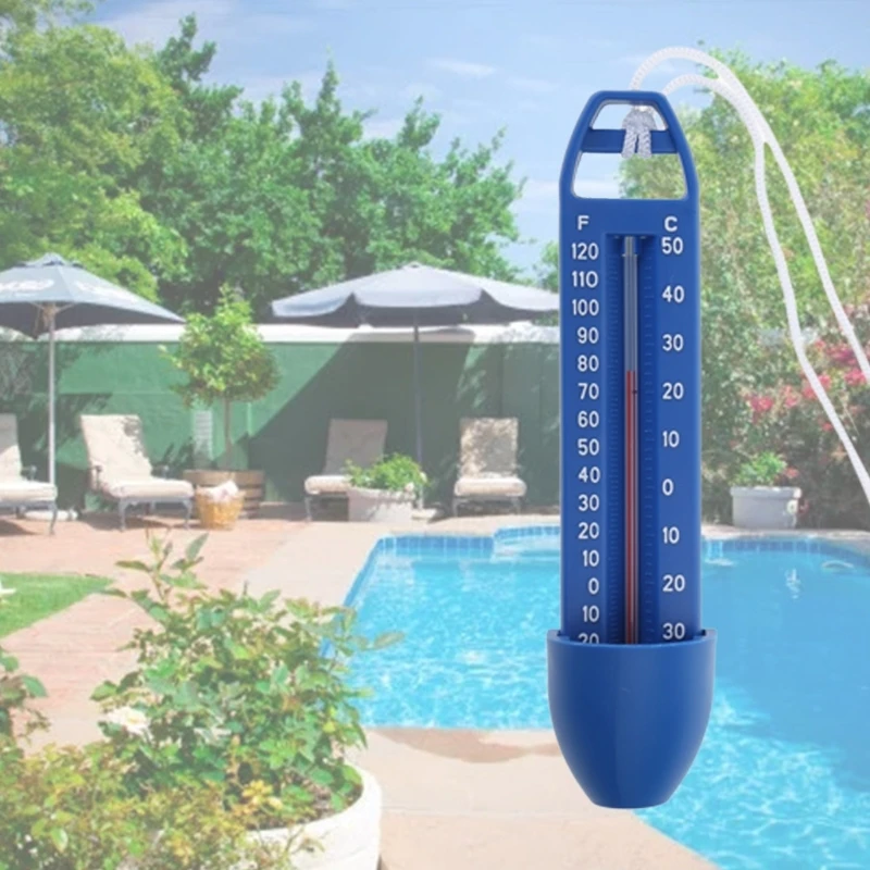 -20~120℉ & -30~50℃ Swimming Pool Spa Hot Tub Bath Temperature Thermometer Blue