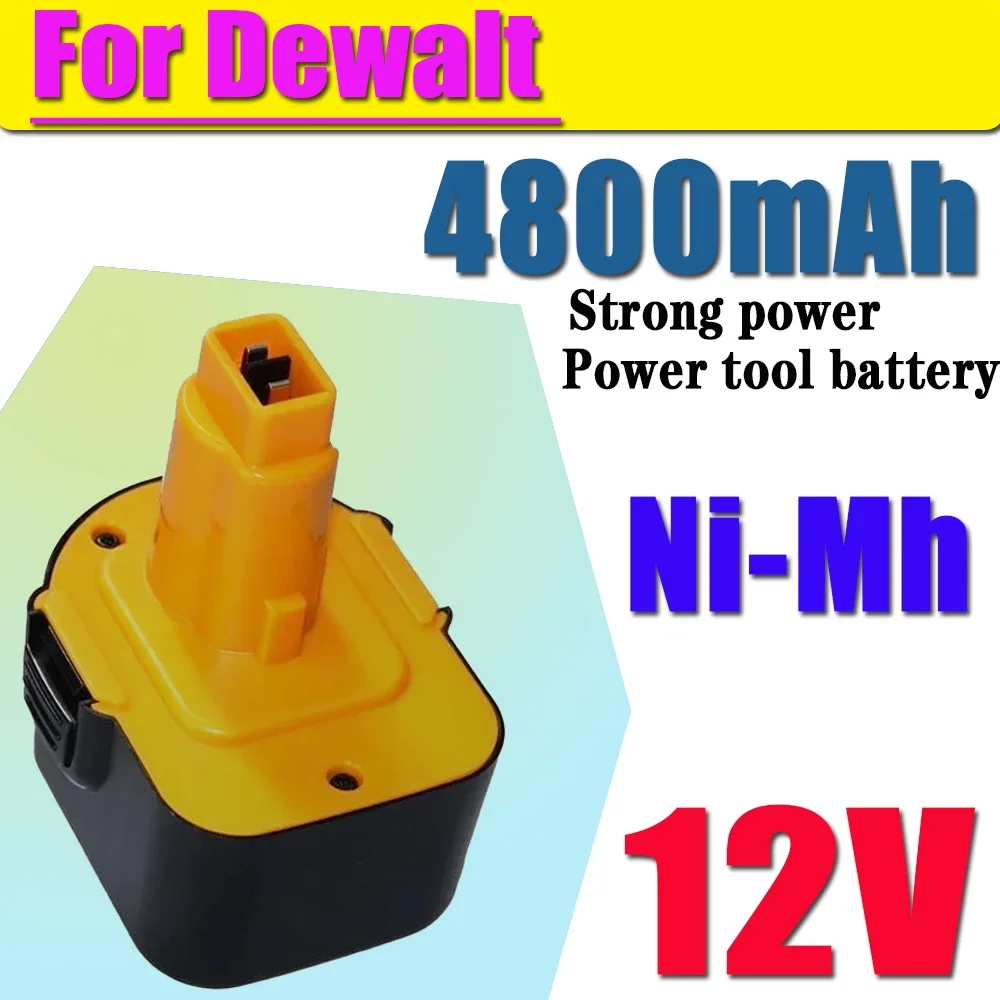 

12V 4800mAh Tool Battery for Dewalt DE9074 DC9071 DE9037 DE9071 DE9075 DW9071 DW9072 DW9074 DC727 DC756 DC980 DC981 DW0